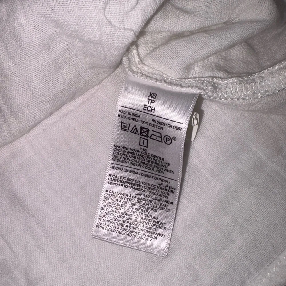 Old Navy NWT Size XS White 100% Cotton Coquette Braided Strap Crop Top - Picture 7 of 8